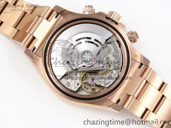 0104 DAYTONA 116505 RG OMF BEST EDITION BLACK RG DIAL ON RG BRACELET A7750 (SLIM MOVEMENT) Trendsetting 1797